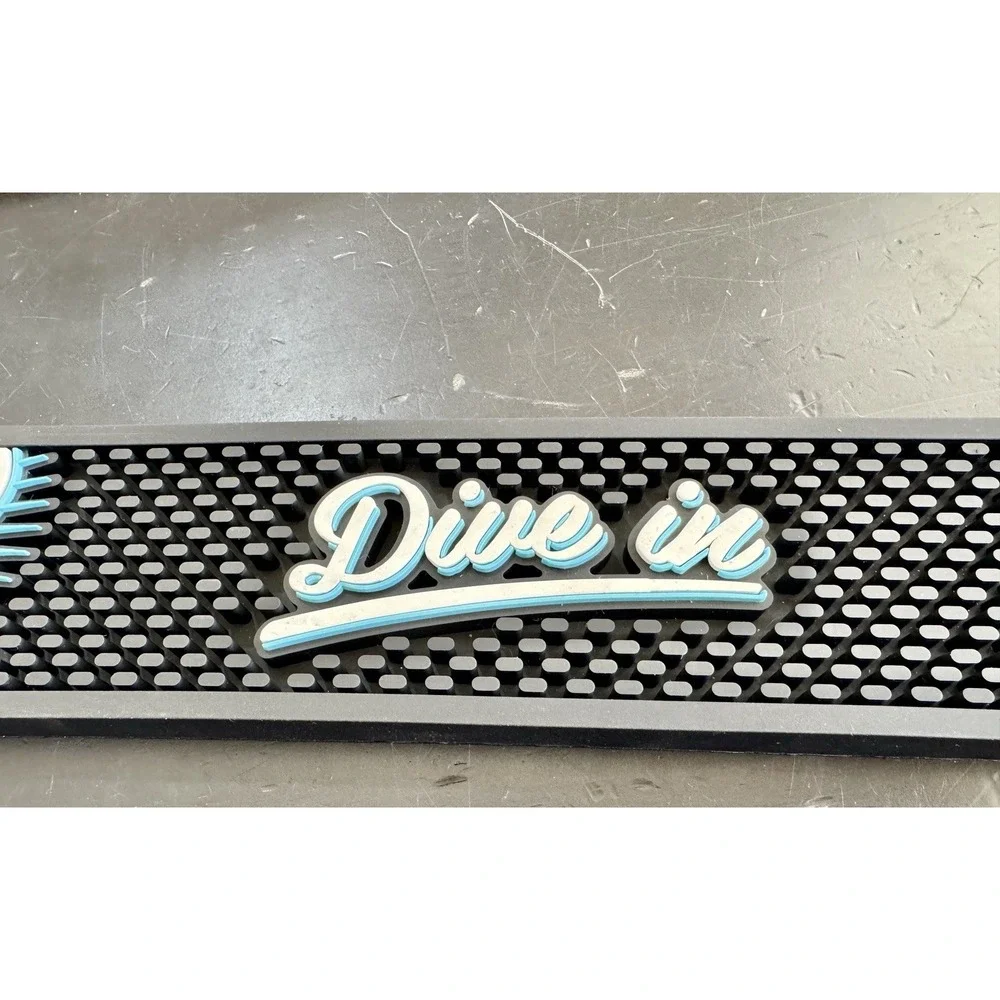 Deep Eddy‎ Vodka Blue Rubber Bar Spill Mat Dive In Man Cave 21